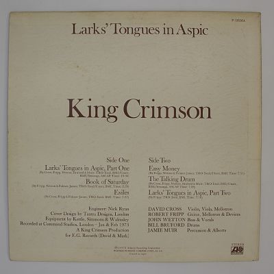 Larks' Tongues In Aspic