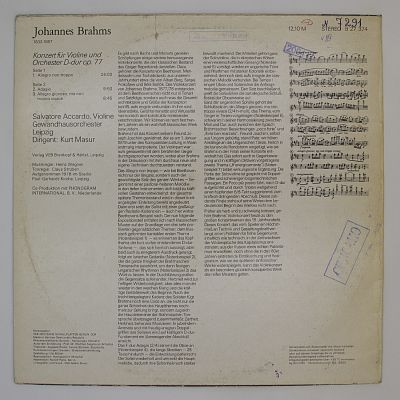 Концерт для скрипки с оркестром ре мажор, соч. 77