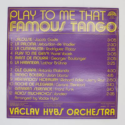 Play To Me That Famous Tango