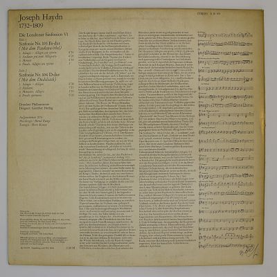 Лондонские симфонии VI — Симфония № 103 ми-бемоль мажор (с литавренным тремоло), Симфония № 104 ре мажор (с волынкой)