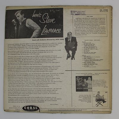 Here's Steve Lawrence