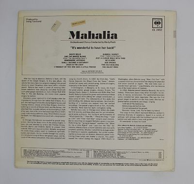 Mahalia Sings