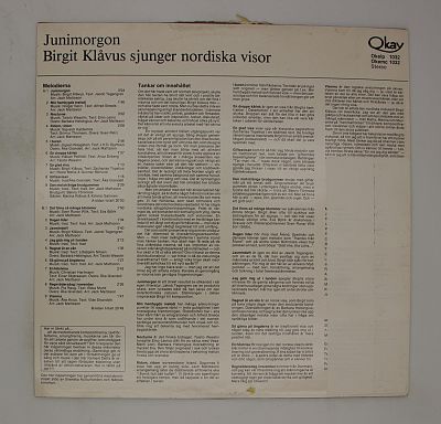 Birgit Klavus Sjunger Nordisk Visor