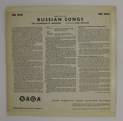Oda Slobodskaya ‎– Russian Songs
