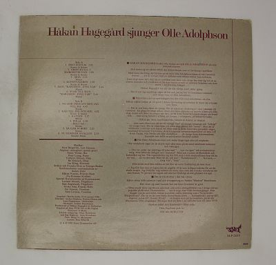 Håkan Hagegård sjunger Olle Adolphson