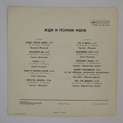 Жди И Помни Меня