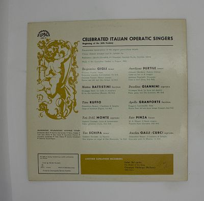 Celebrated Italian Operatic Singers