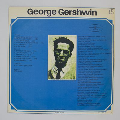 George Gershwin & The John Fox Radio Orchestra