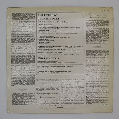 Хоровая музыка V: Канаты и гимны. Янош Ференчик